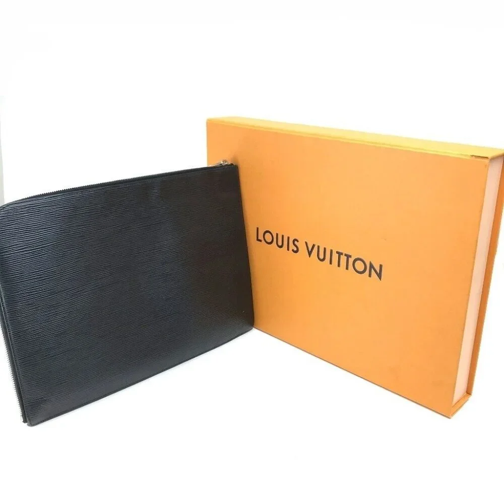 LOUIS VUITTON M64153 Epi Pochette Jules GM NM Clutch bag Hand Bag Leather Black